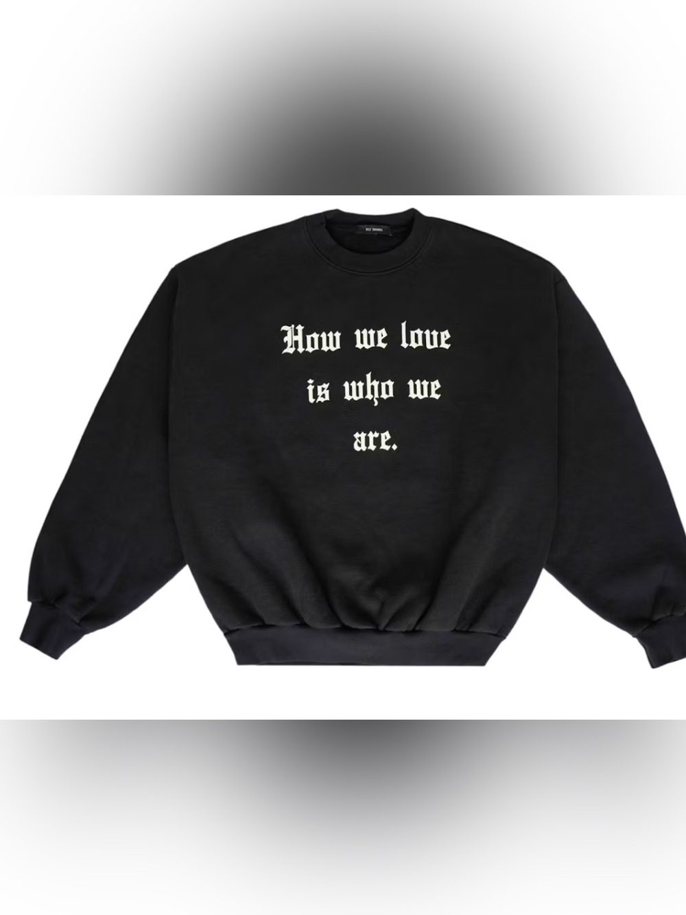 SS25 Willy Charvarria x Tinder Black Crewneck Sweater